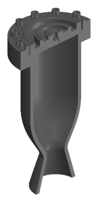 Rocket engine cross section